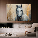 Horses 097 Canvas Art 90 x 60 cm / Stretched on hidden frame
