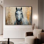 Horses 097 Canvas Art 90 x 60 cm / Stretched on hidden frame