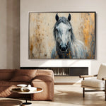 Horses 097 Canvas Art 90 x 60 cm / Stretched on hidden frame