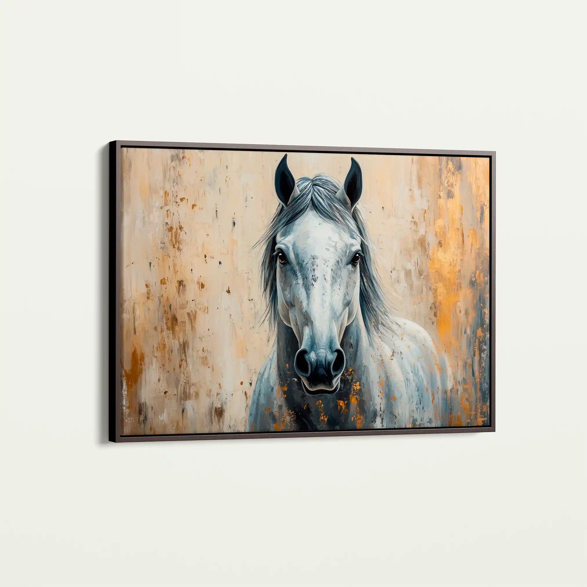 Horses 097 Canvas Art 90 x 60 cm / Stretched on hidden frame