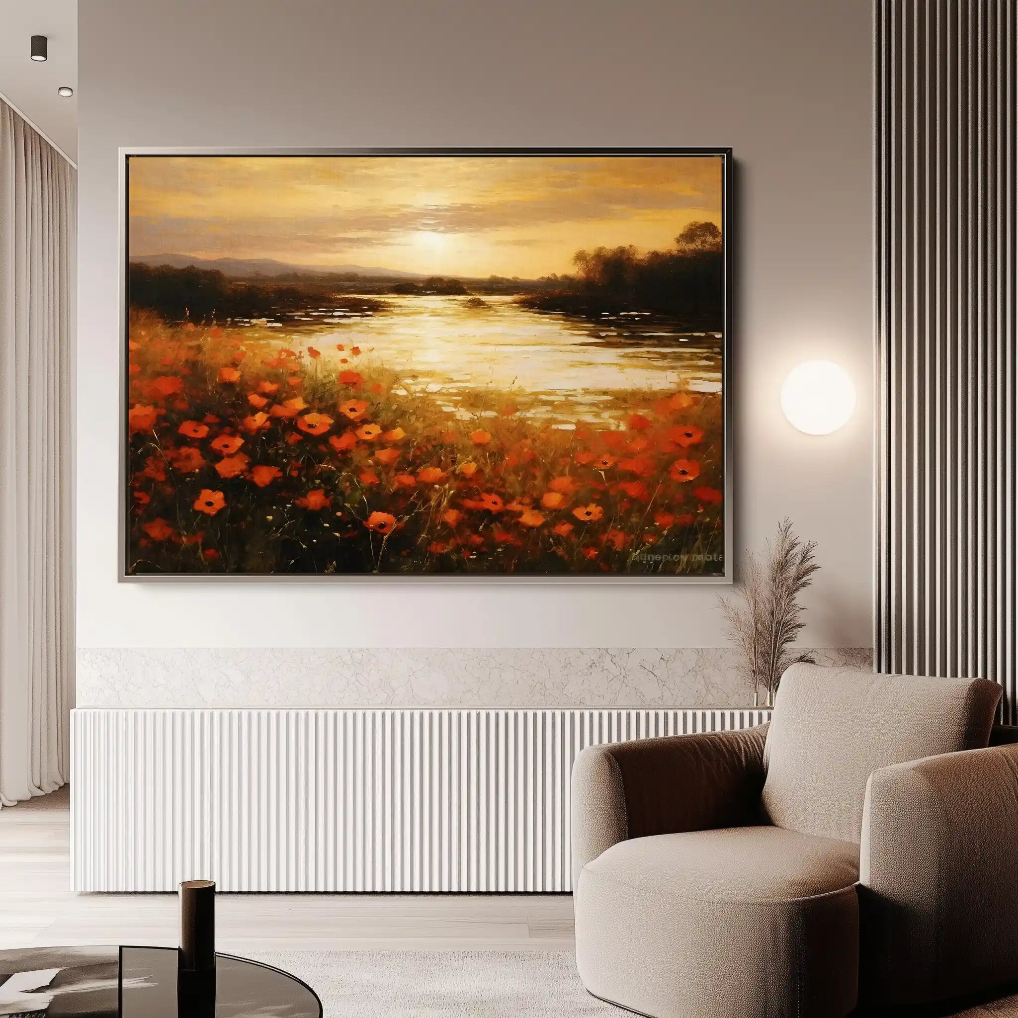 Landscape 097 Canvas Art 90 x 60 cm / Stretched on hidden frame