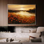 Landscape 097 Canvas Art 90 x 60 cm / Stretched on hidden frame