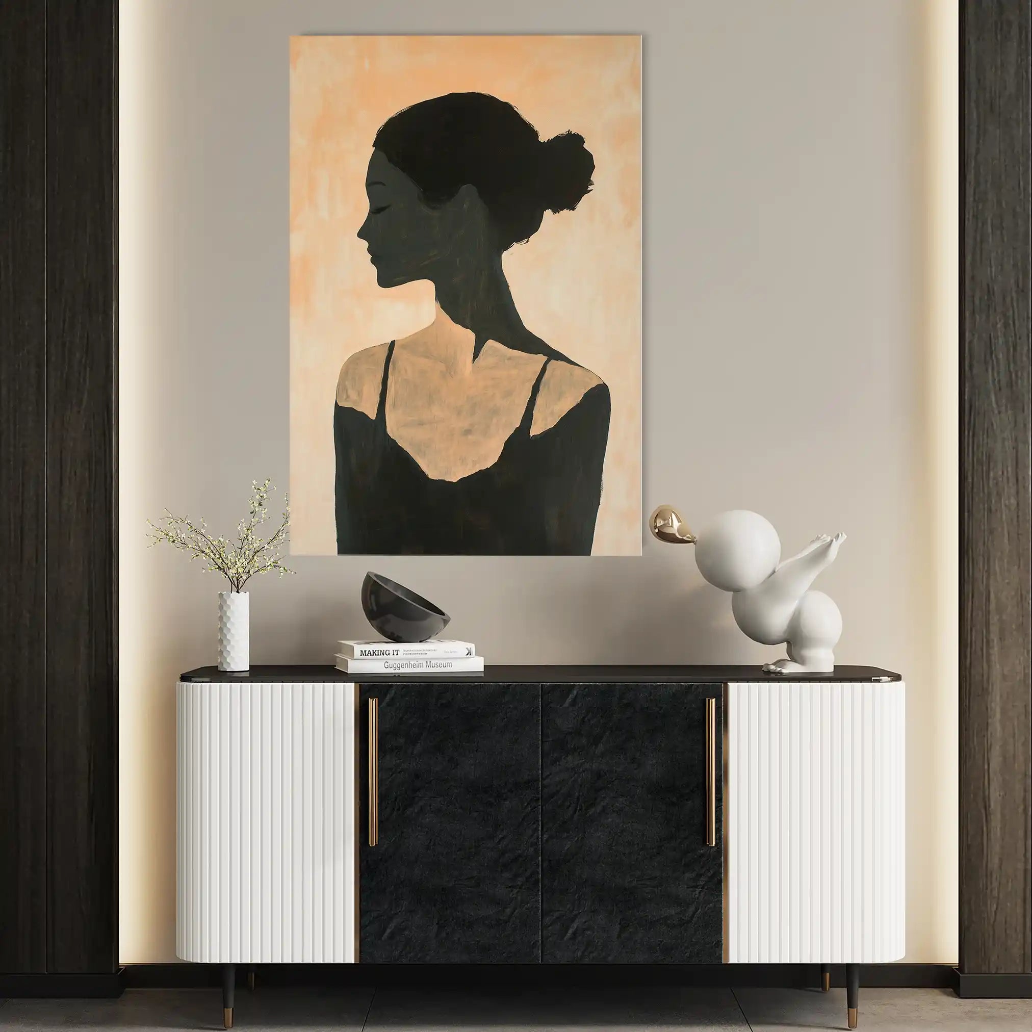 Portrait 097 Canvas Art 90 x 60 cm / Stretched on hidden frame