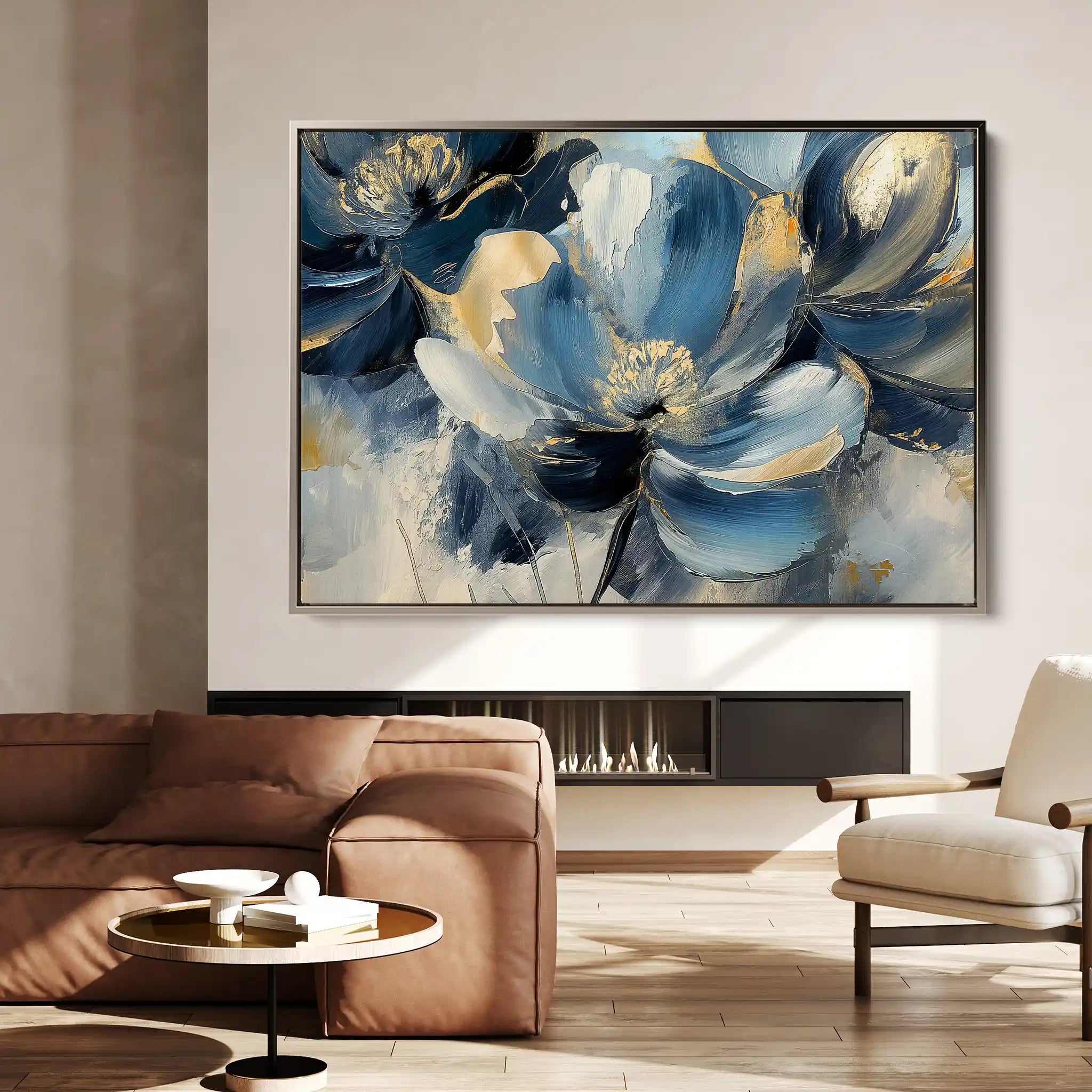 Floral Canvas Wall Art WAD098-F 90 x 60 cm / Stretched on hidden frame