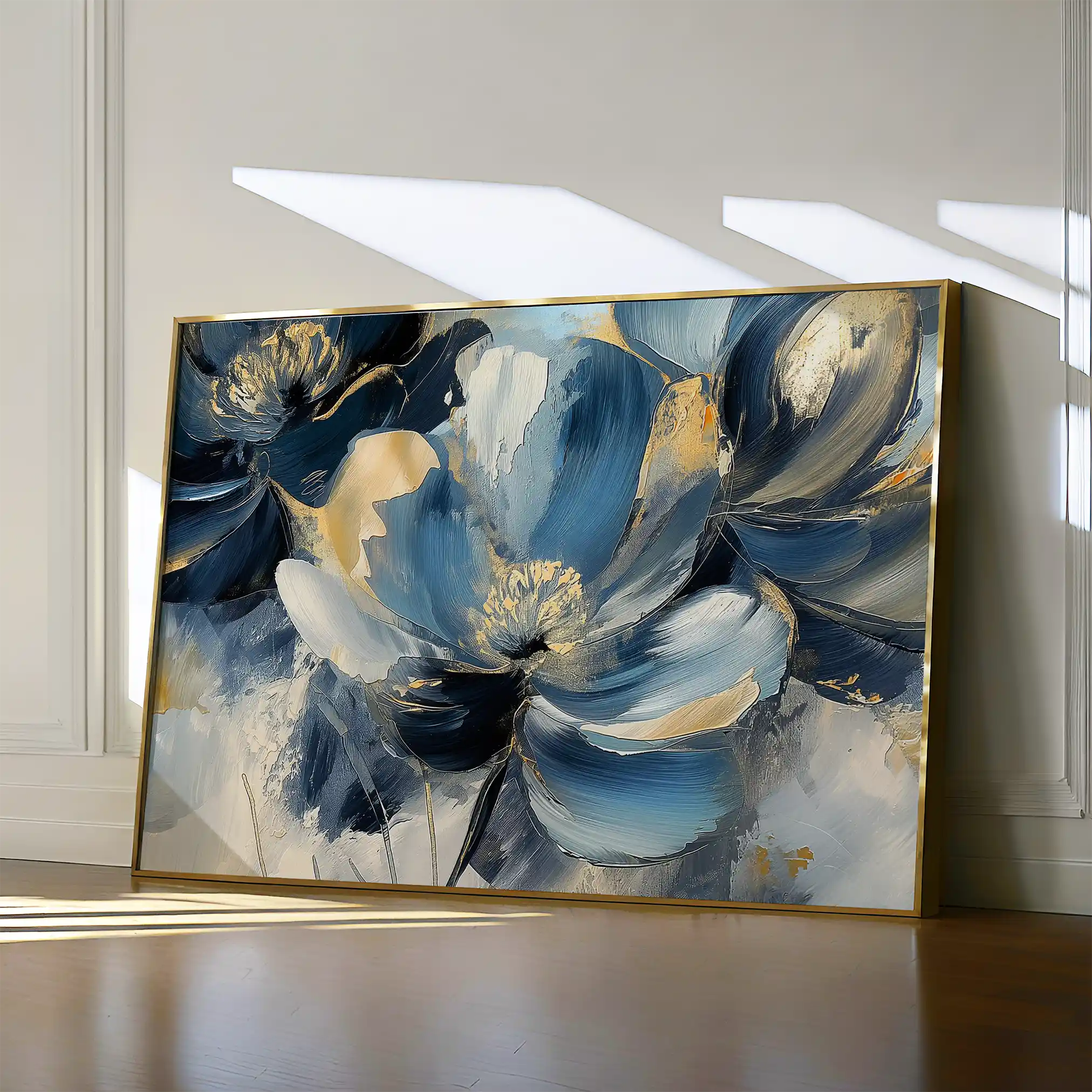 Floral Canvas Wall Art WAD098-F 90 x 60 cm / Stretched on hidden frame
