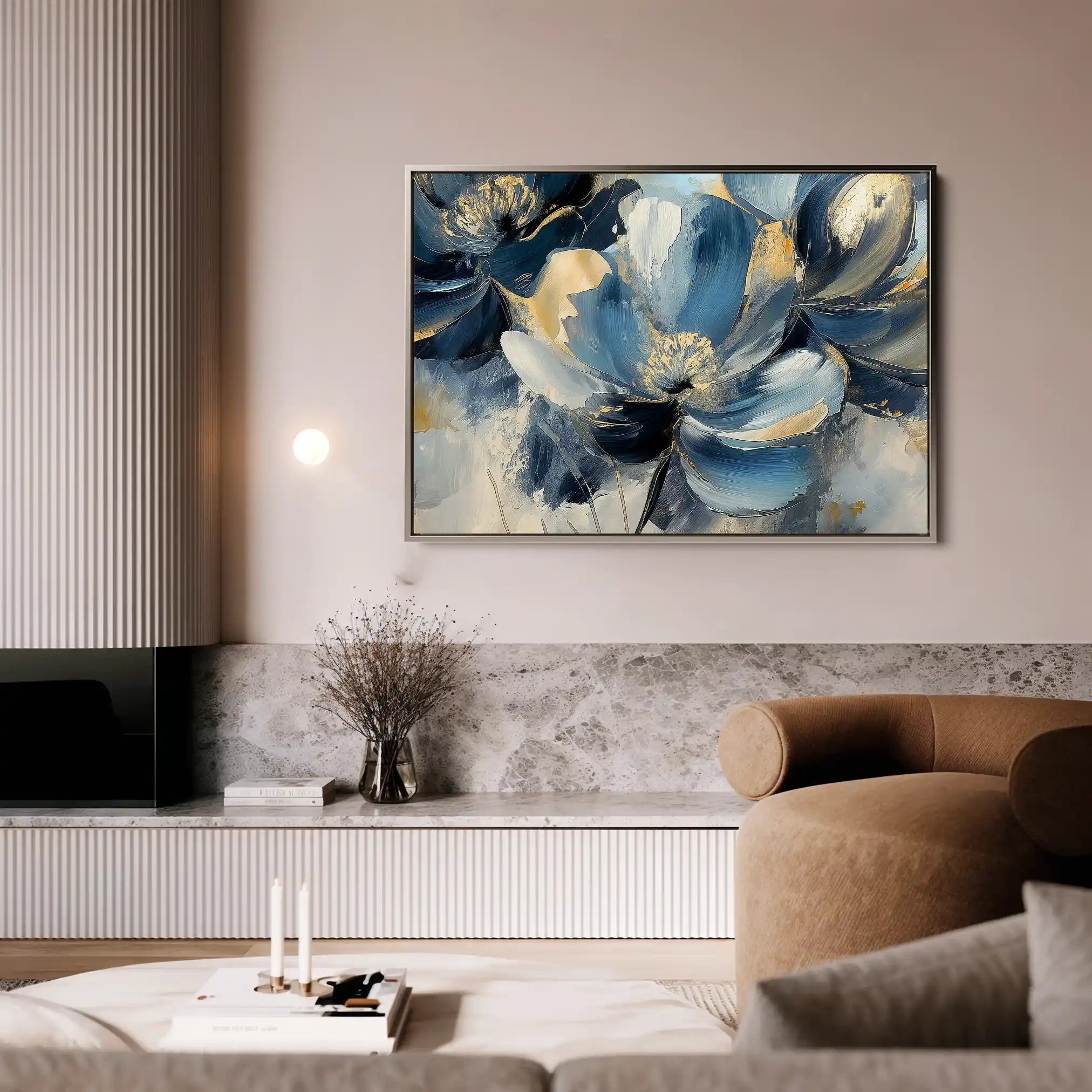 Floral Canvas Wall Art WAD098-F 90 x 60 cm / Stretched on hidden frame