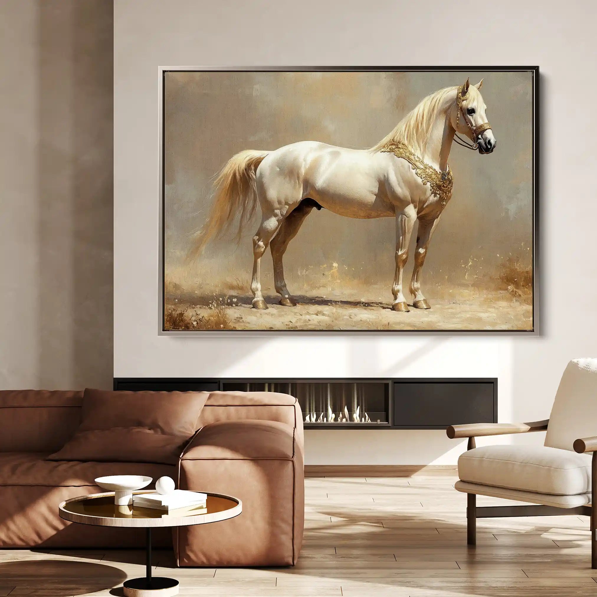 Horses 098 Canvas Art 90 x 60 cm / Stretched on hidden frame