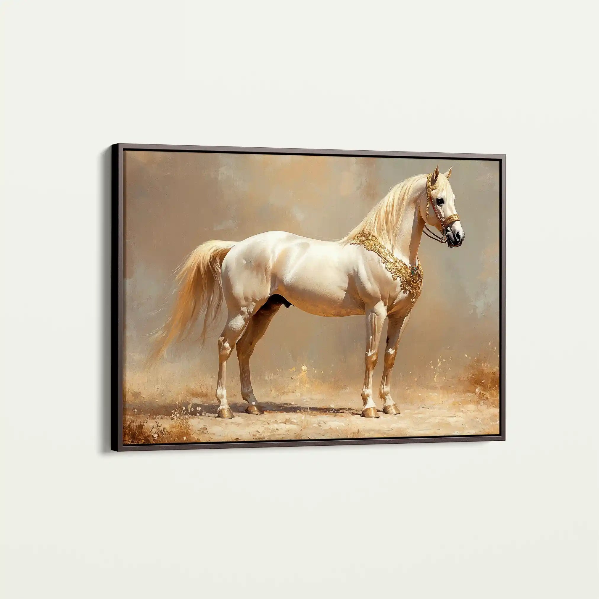 Horses 098 Canvas Art 90 x 60 cm / Stretched on hidden frame