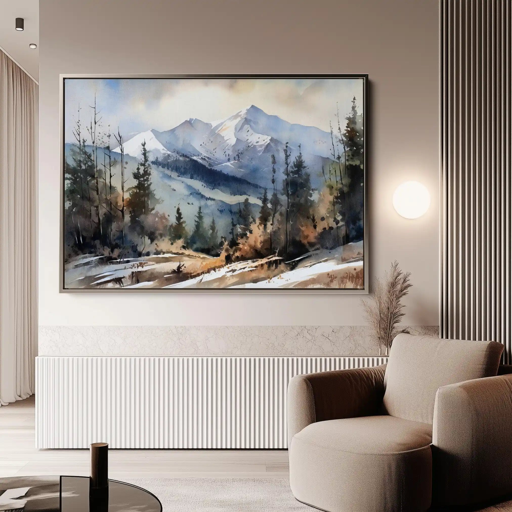 Landscape 098 Canvas Art 90 x 60 cm / Stretched on hidden frame