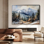 Landscape 098 Canvas Art 90 x 60 cm / Stretched on hidden frame