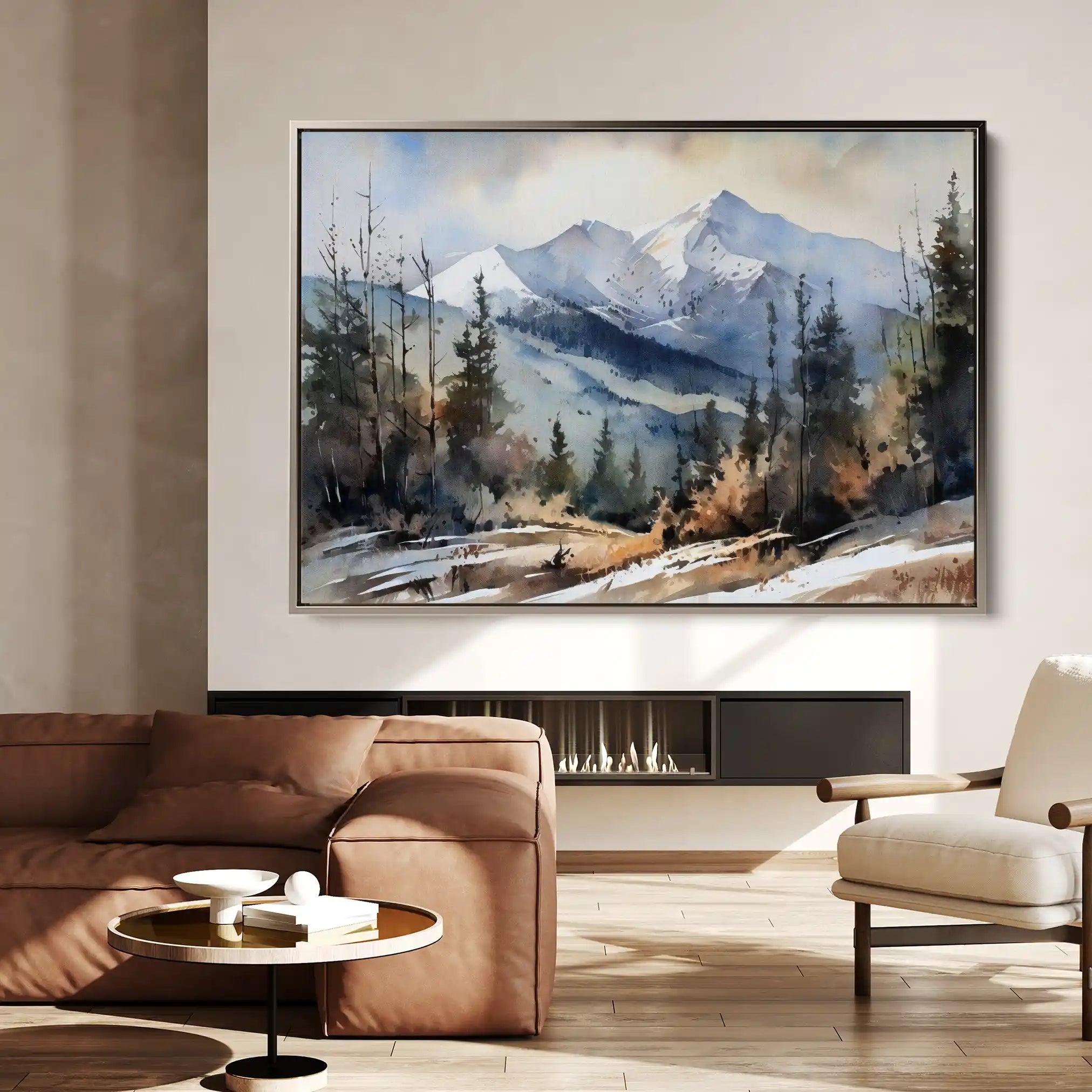 Landscape 098 Canvas Art 90 x 60 cm / Stretched on hidden frame