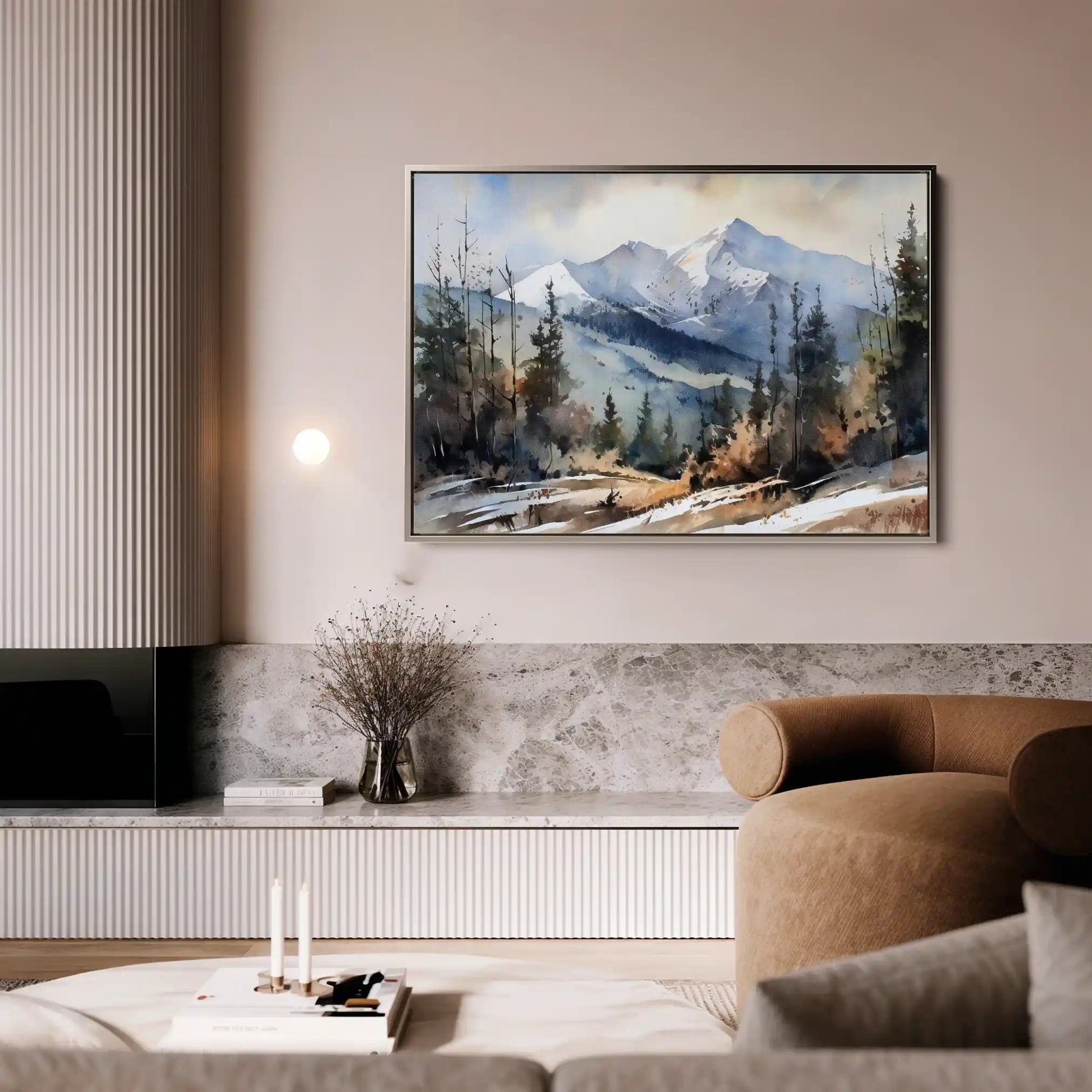 Landscape 098 Canvas Art 90 x 60 cm / Stretched on hidden frame