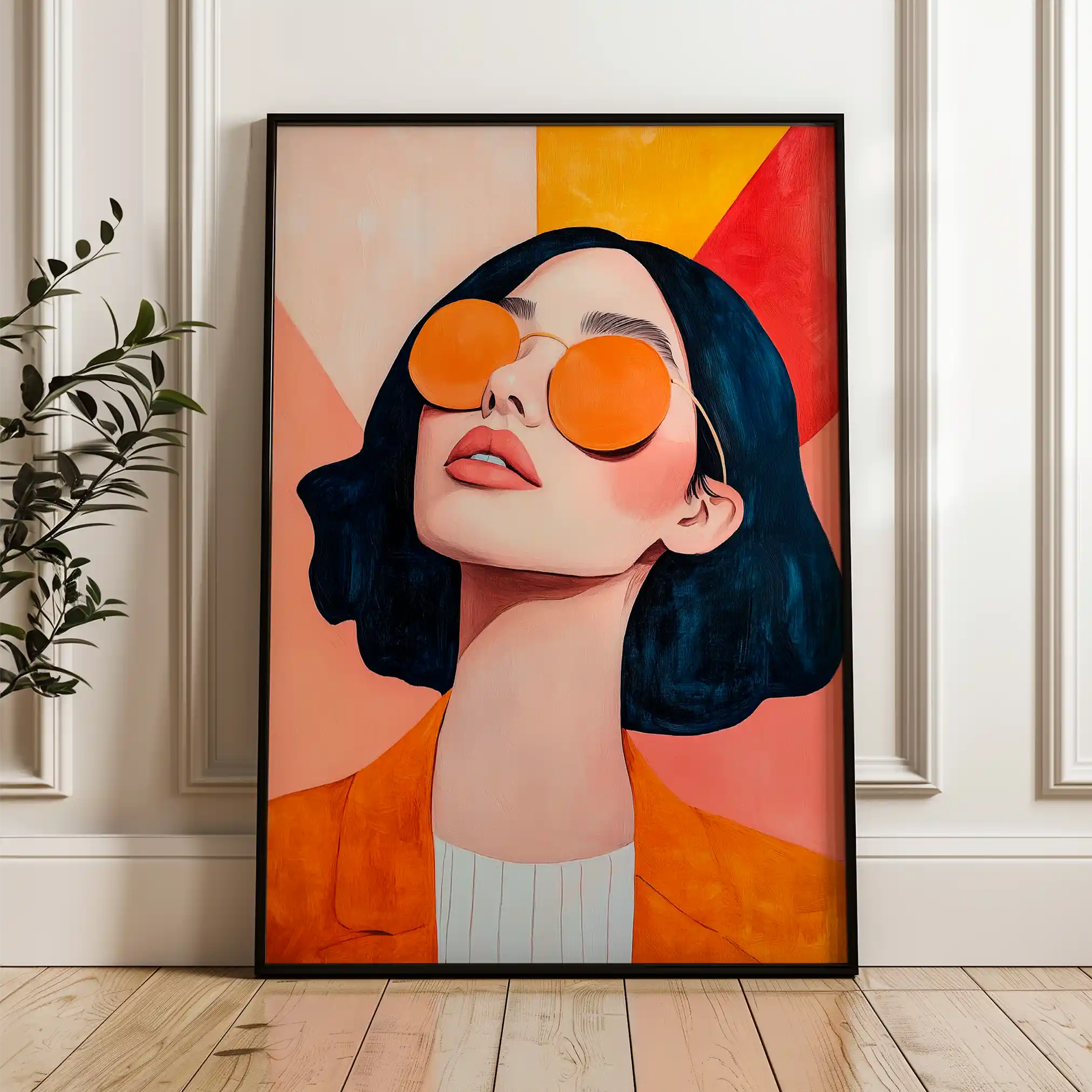 Portrait 098 Canvas Art 90 x 60 cm / Stretched on hidden frame