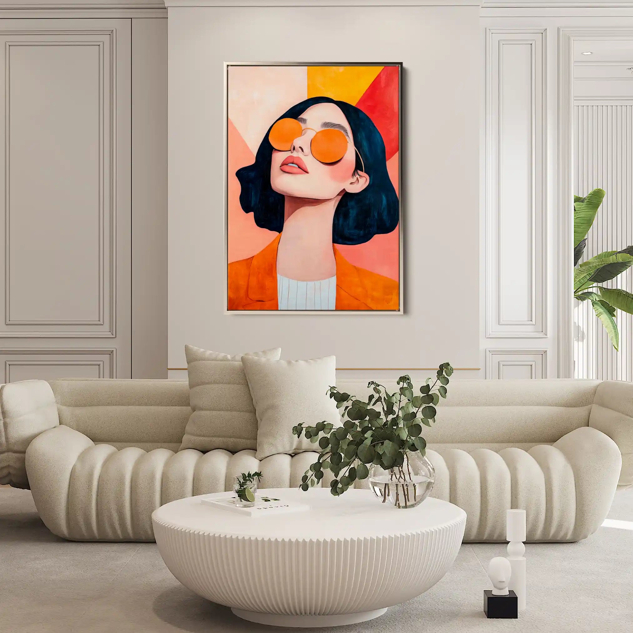 Portrait 098 Canvas Art 90 x 60 cm / Stretched on hidden frame