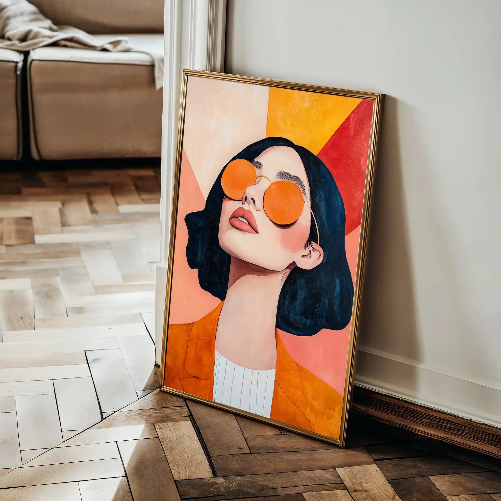 Portrait 098 Canvas Art 90 x 60 cm / Stretched on hidden frame