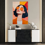 Portrait 098 Canvas Art 90 x 60 cm / Stretched on hidden frame