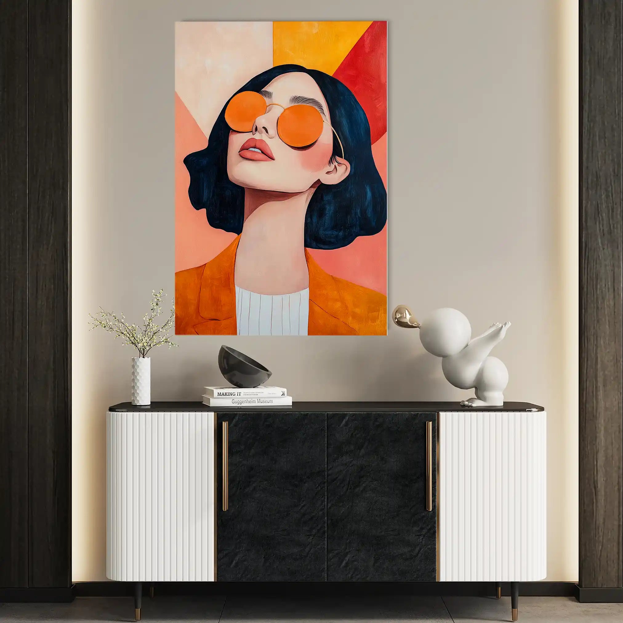 Portrait 098 Canvas Art 90 x 60 cm / Stretched on hidden frame