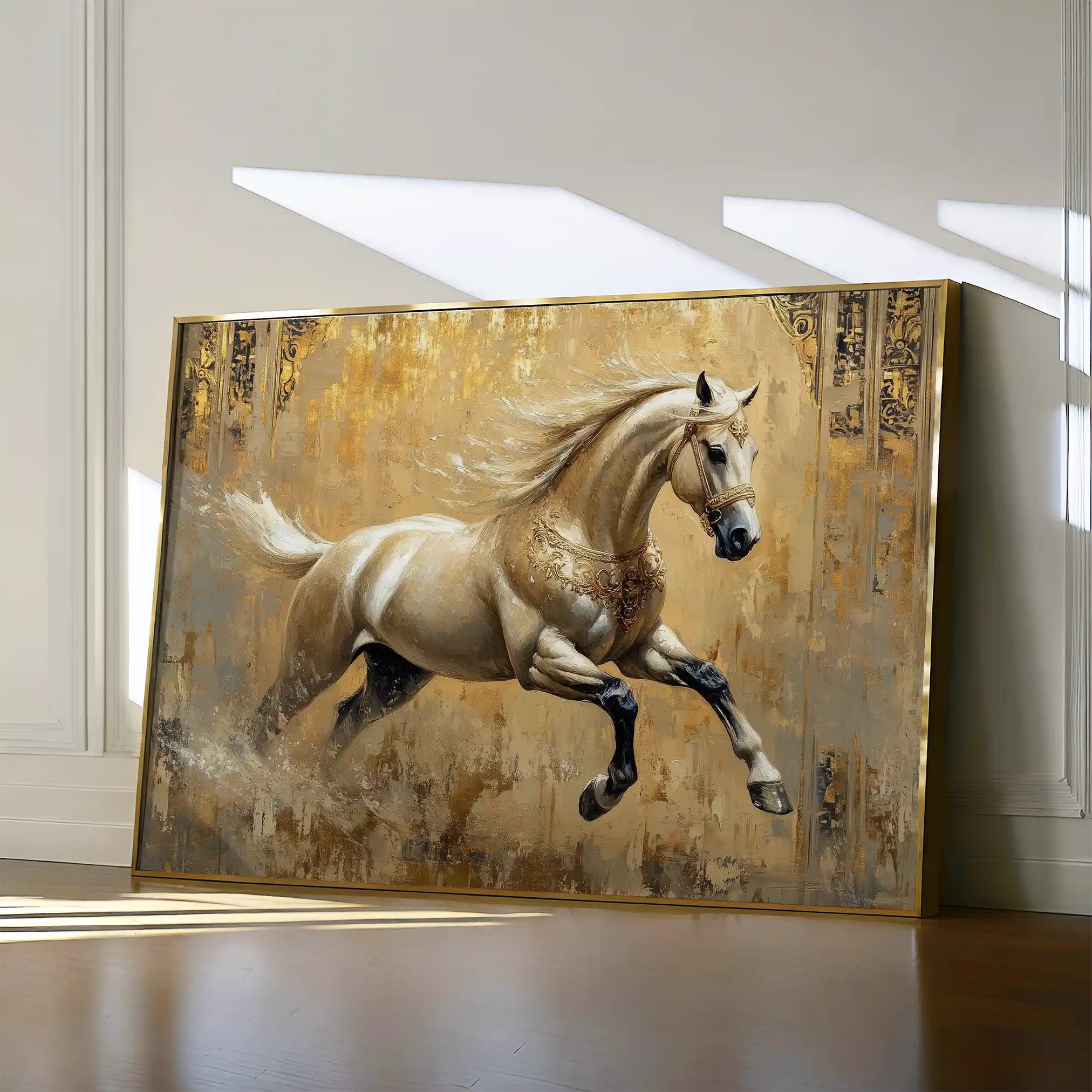 Horses 099 Canvas Art 90 x 60 cm / Stretched on hidden frame
