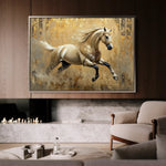 Horses 099 Canvas Art 90 x 60 cm / Stretched on hidden frame