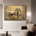 Horses 099 Canvas Art 90 x 60 cm / Stretched on hidden frame