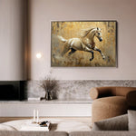 Horses 099 Canvas Art 90 x 60 cm / Stretched on hidden frame