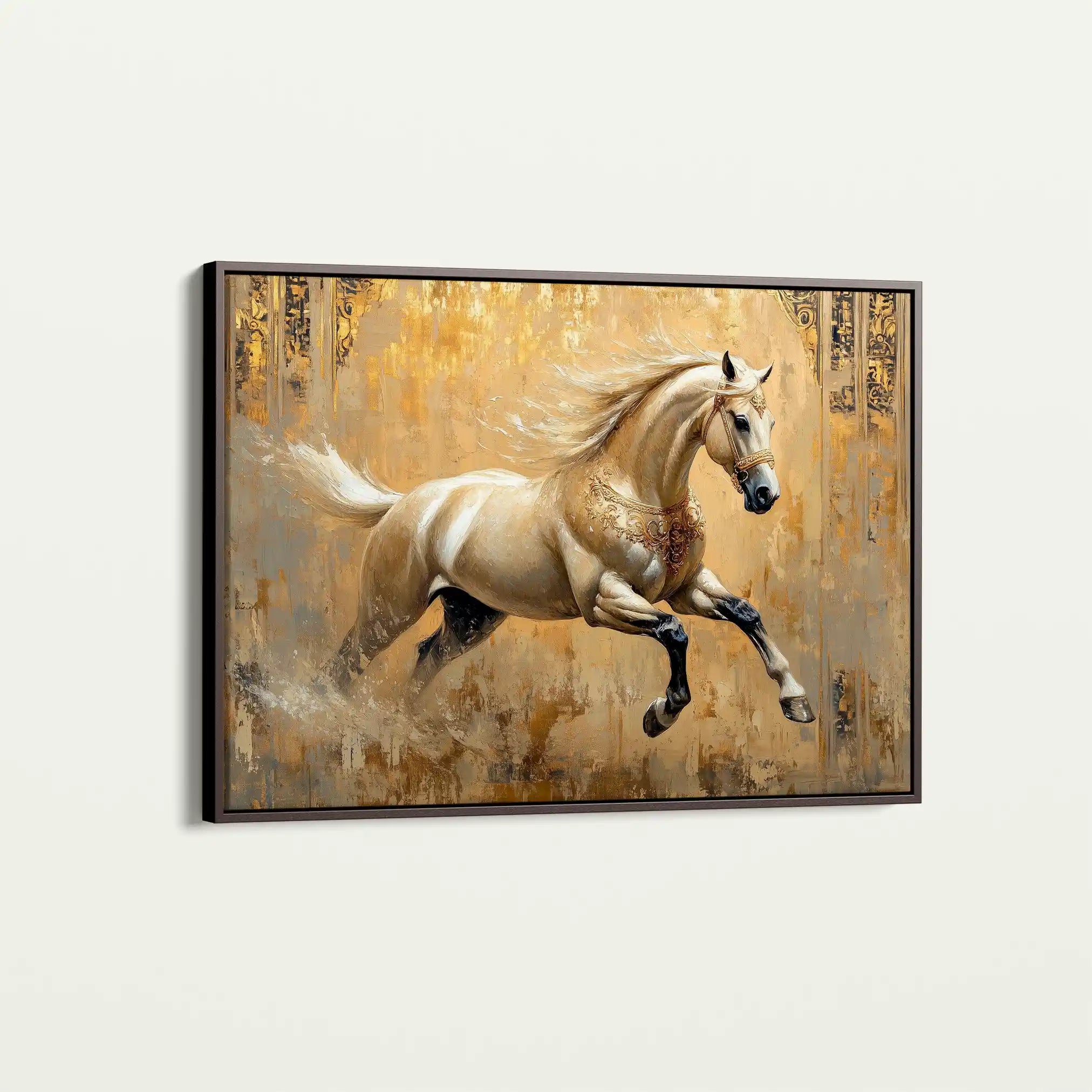 Horses 099 Canvas Art 90 x 60 cm / Stretched on hidden frame