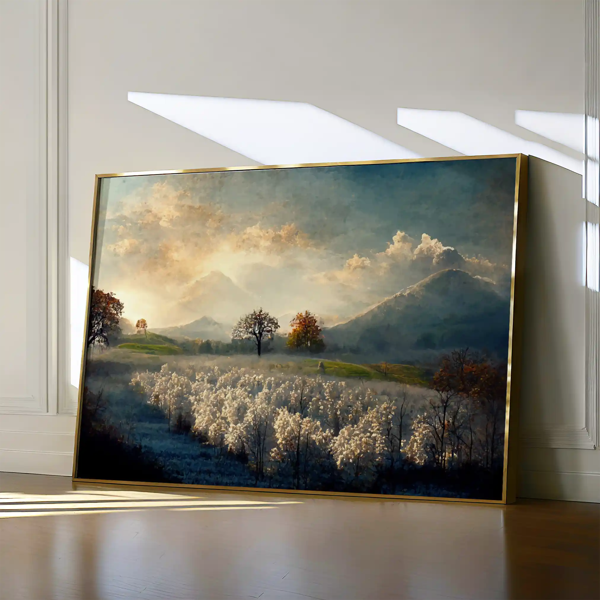 Landscape 099 Canvas Art 90 x 60 cm / Stretched on hidden frame
