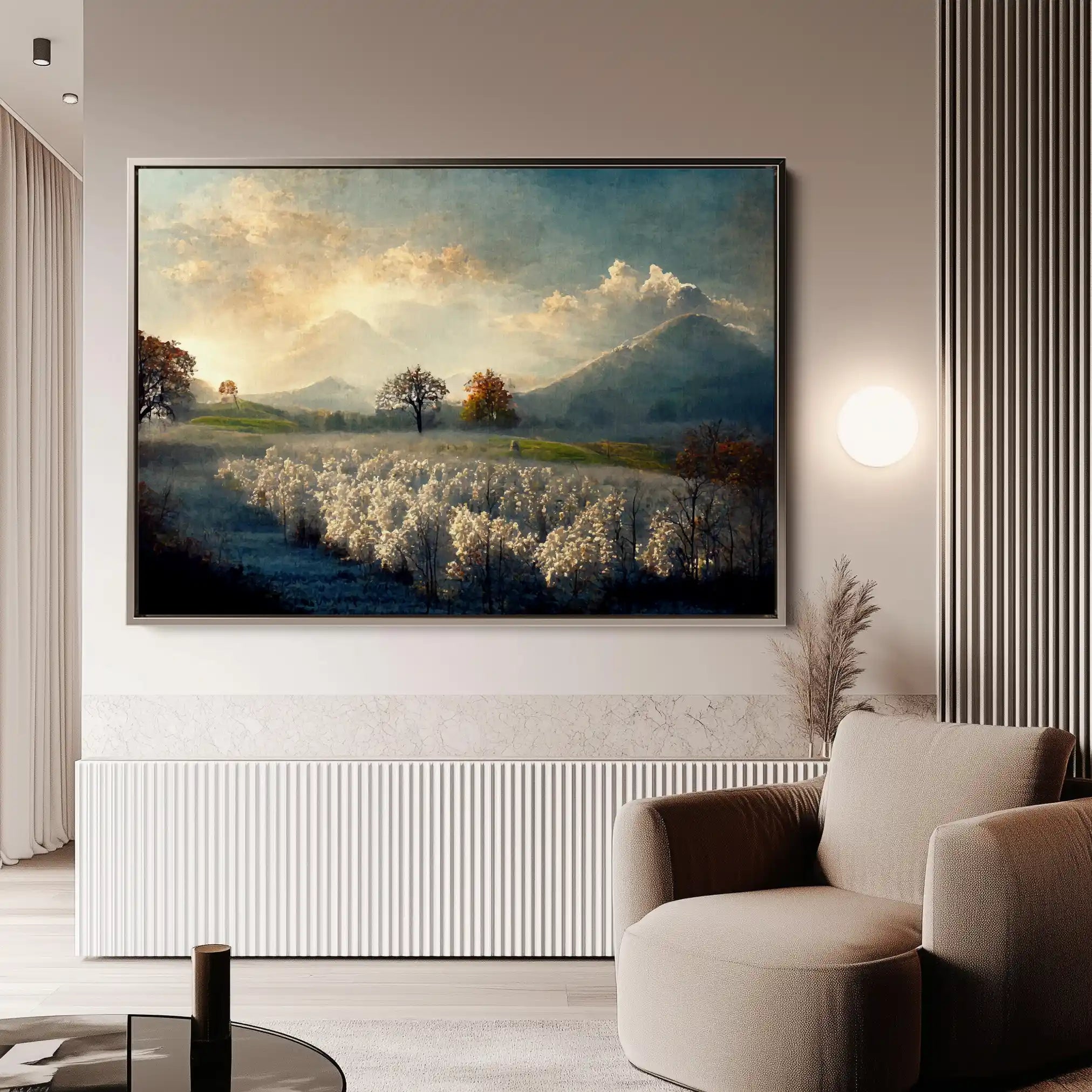 Landscape 099 Canvas Art 90 x 60 cm / Stretched on hidden frame