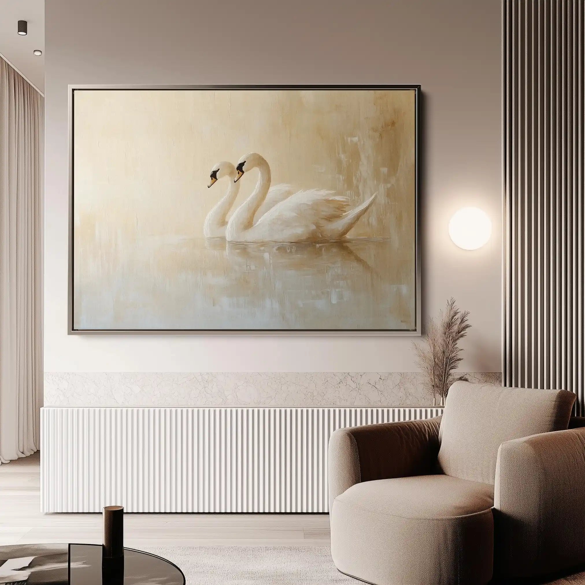 Animals 100 Canvas Art 90 x 60 cm / Stretched on hidden frame