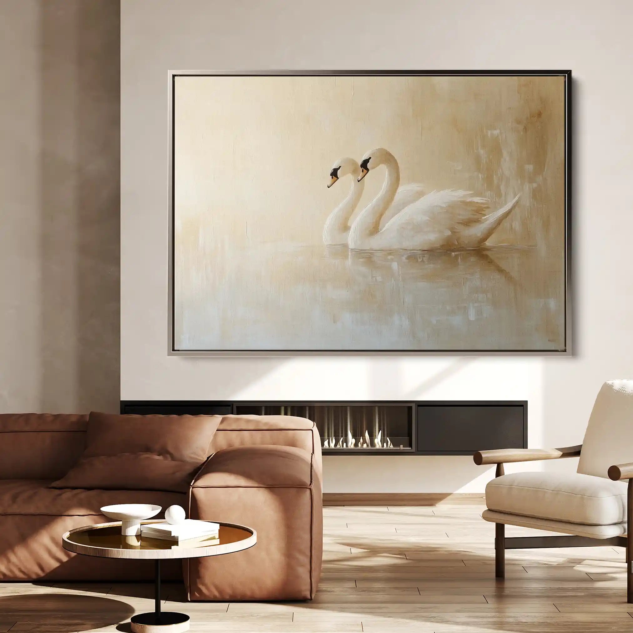 Animals 100 Canvas Art 90 x 60 cm / Stretched on hidden frame