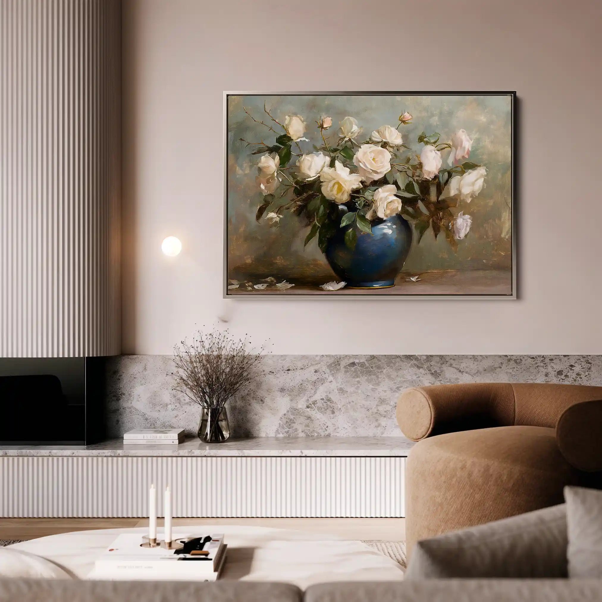 Floral Canvas Wall Art WAD100-F 90 x 60 cm / Stretched on hidden frame