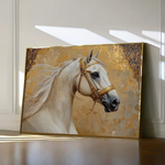 Horses 100 Canvas Art 90 x 60 cm / Stretched on hidden frame