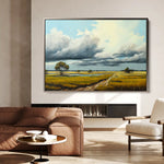 Landscape 100 Canvas Art 90 x 60 cm / Stretched on hidden frame