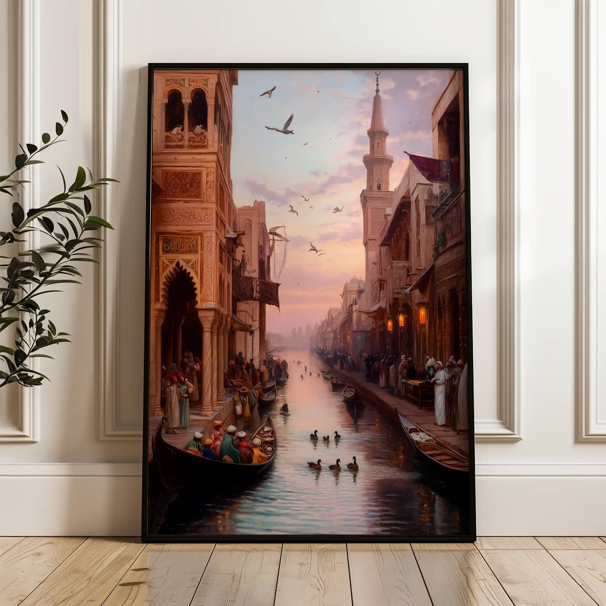 Orientalist 100 Canvas Art 90 x 60 cm / Stretched on hidden frame