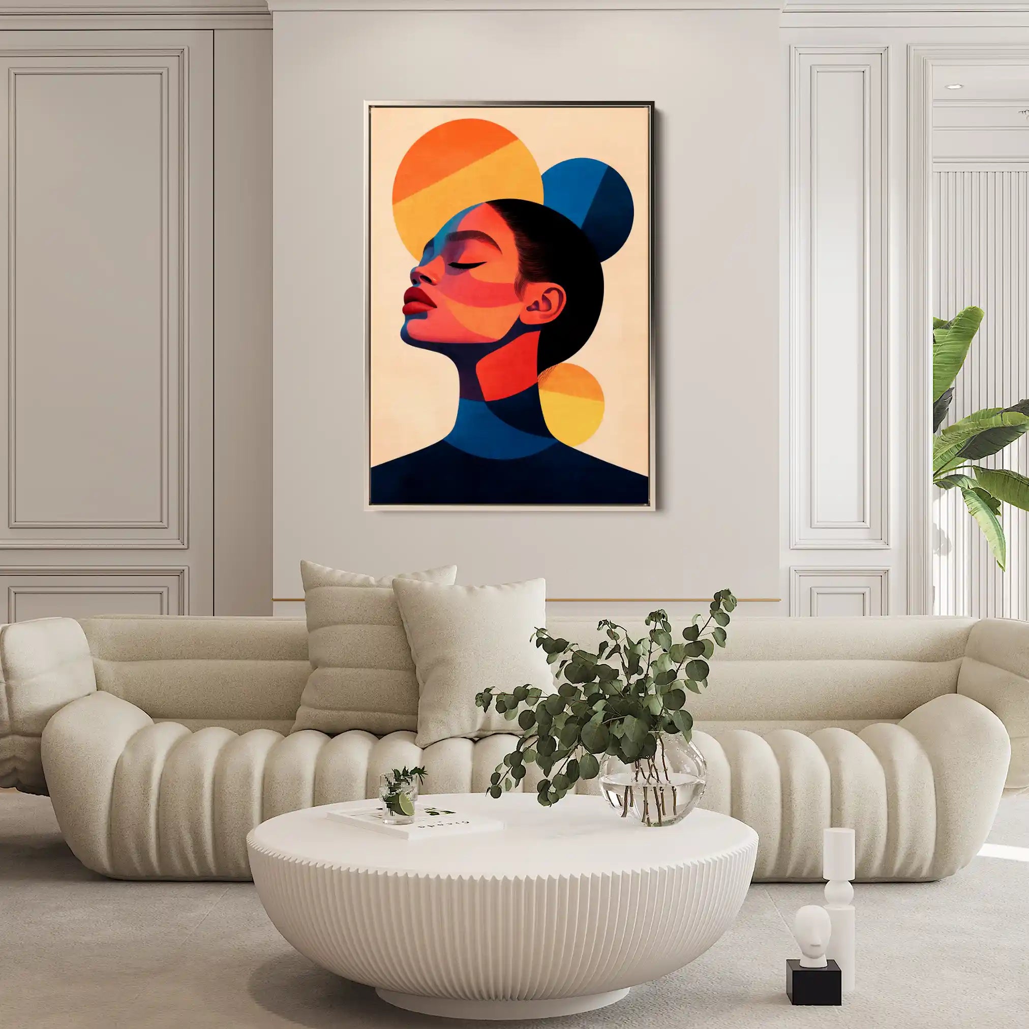 Portrait 100 Canvas Art 90 x 60 cm / Stretched on hidden frame