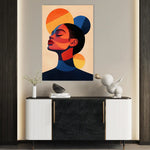 Portrait 100 Canvas Art 90 x 60 cm / Stretched on hidden frame