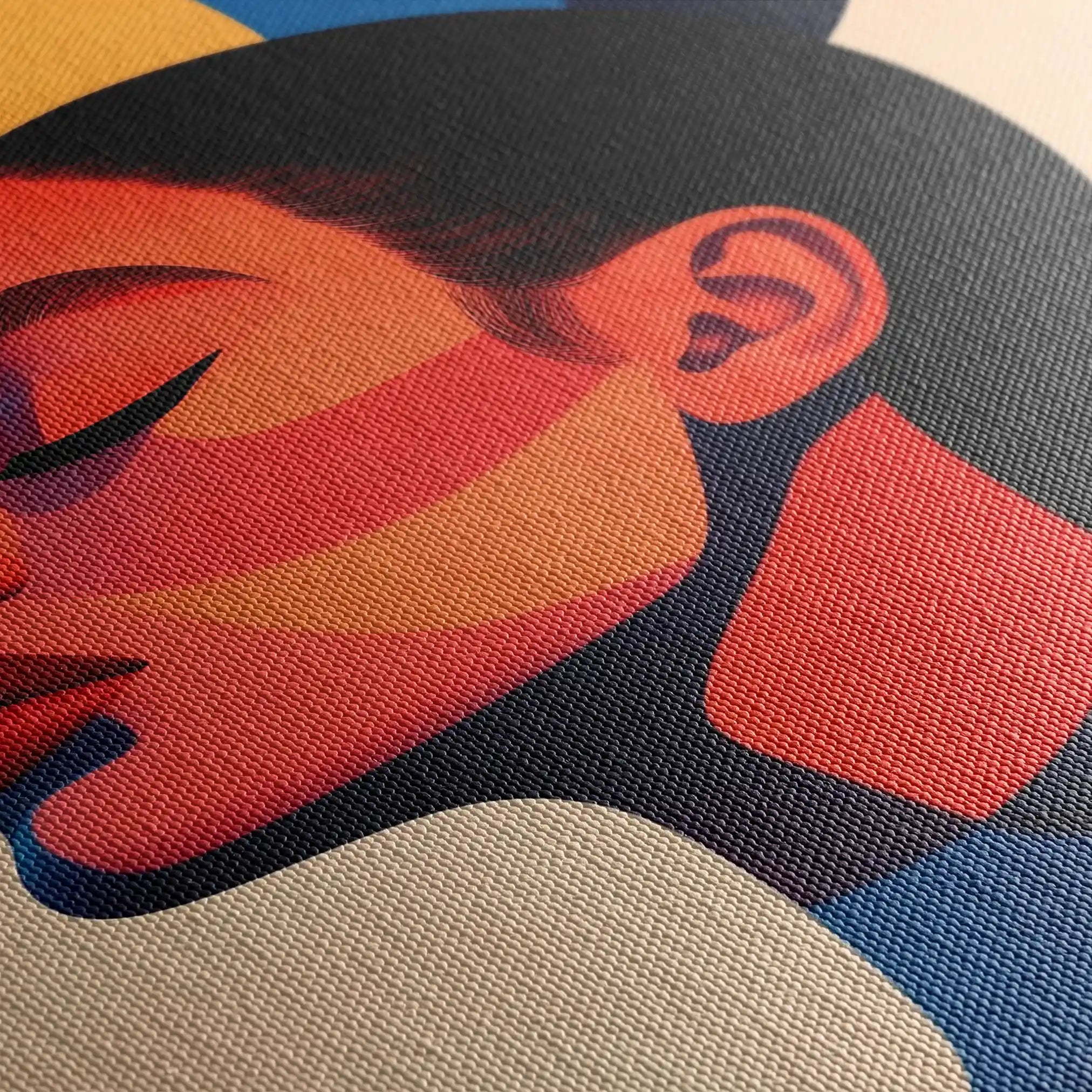 Portrait 100 Canvas Art 90 x 60 cm / Stretched on hidden frame