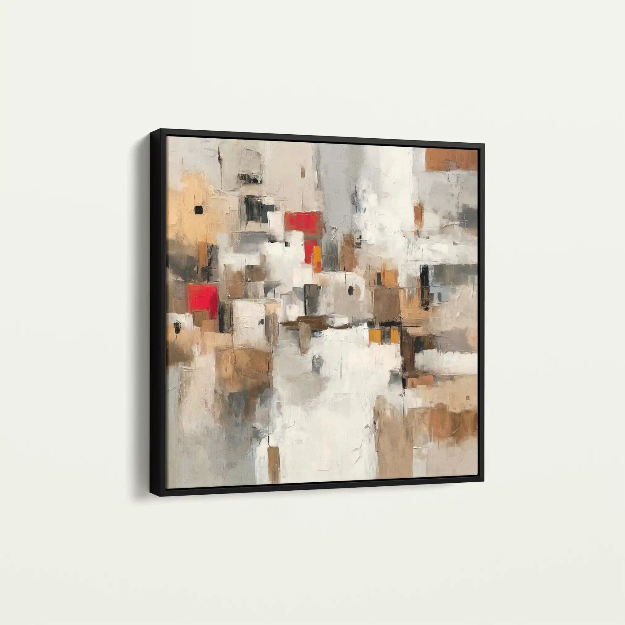 Abstract Canvas Wall Art WAD1001-A 80 x 80 cm / Stretched on hidden frame