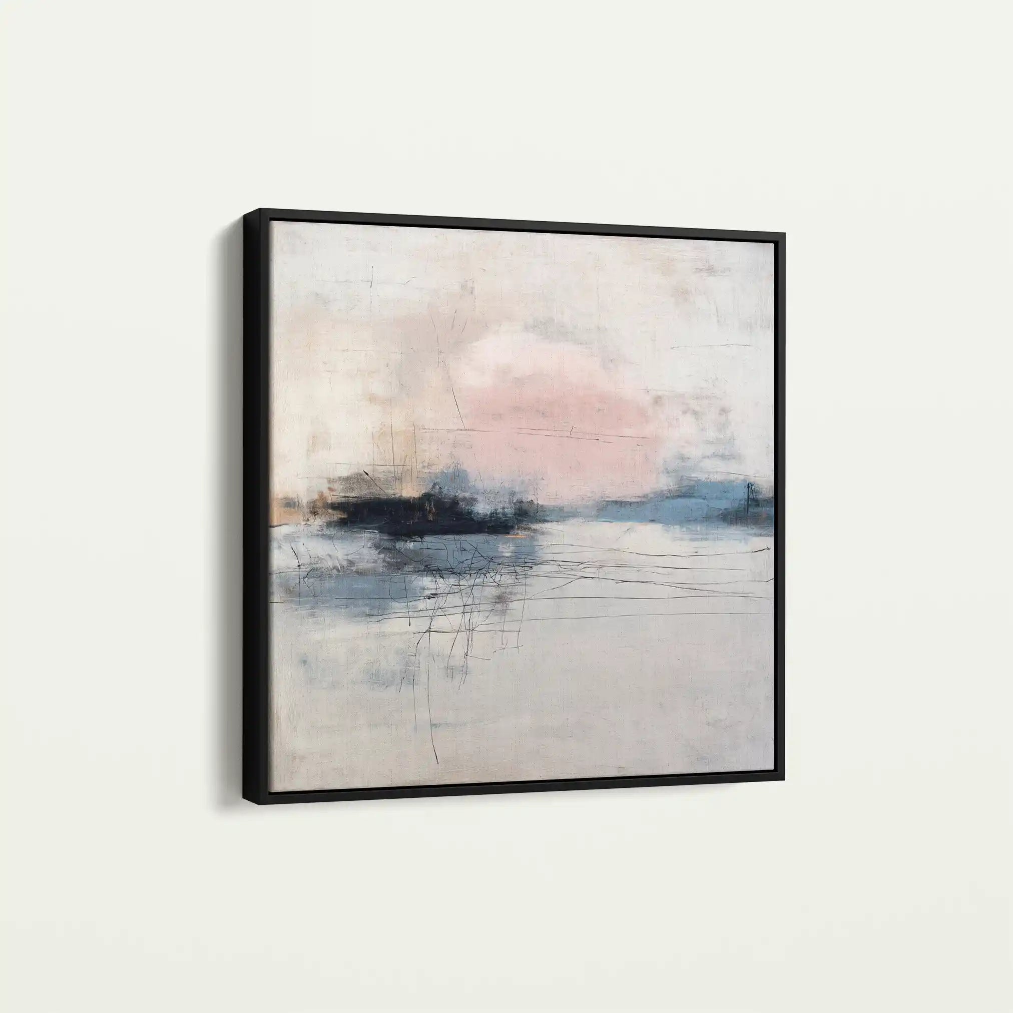 Abstract Canvas Wall Art WAD1002-A 80 x 80 cm / Stretched on hidden frame