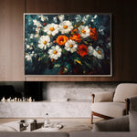 Floral Canvas Wall Art WAD1002-F 90 x 60 cm / Stretched on hidden frame