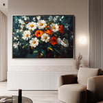 Floral Canvas Wall Art WAD1002-F 90 x 60 cm / Stretched on hidden frame