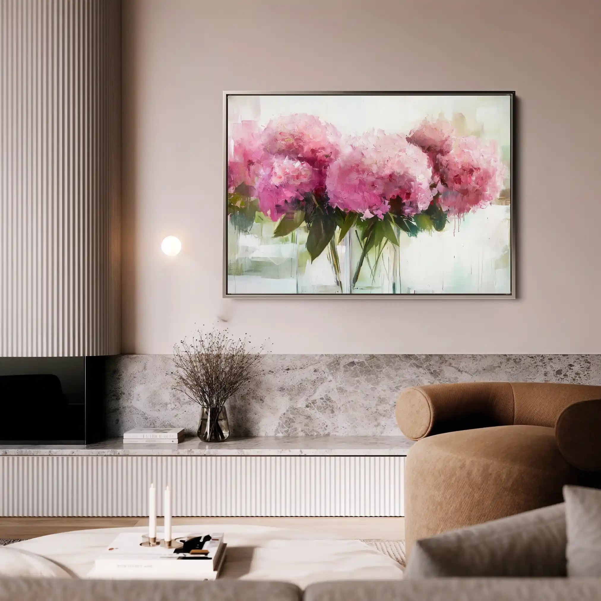 Floral Canvas Wall Art WAD1003-F 90 x 60 cm / Stretched on hidden frame