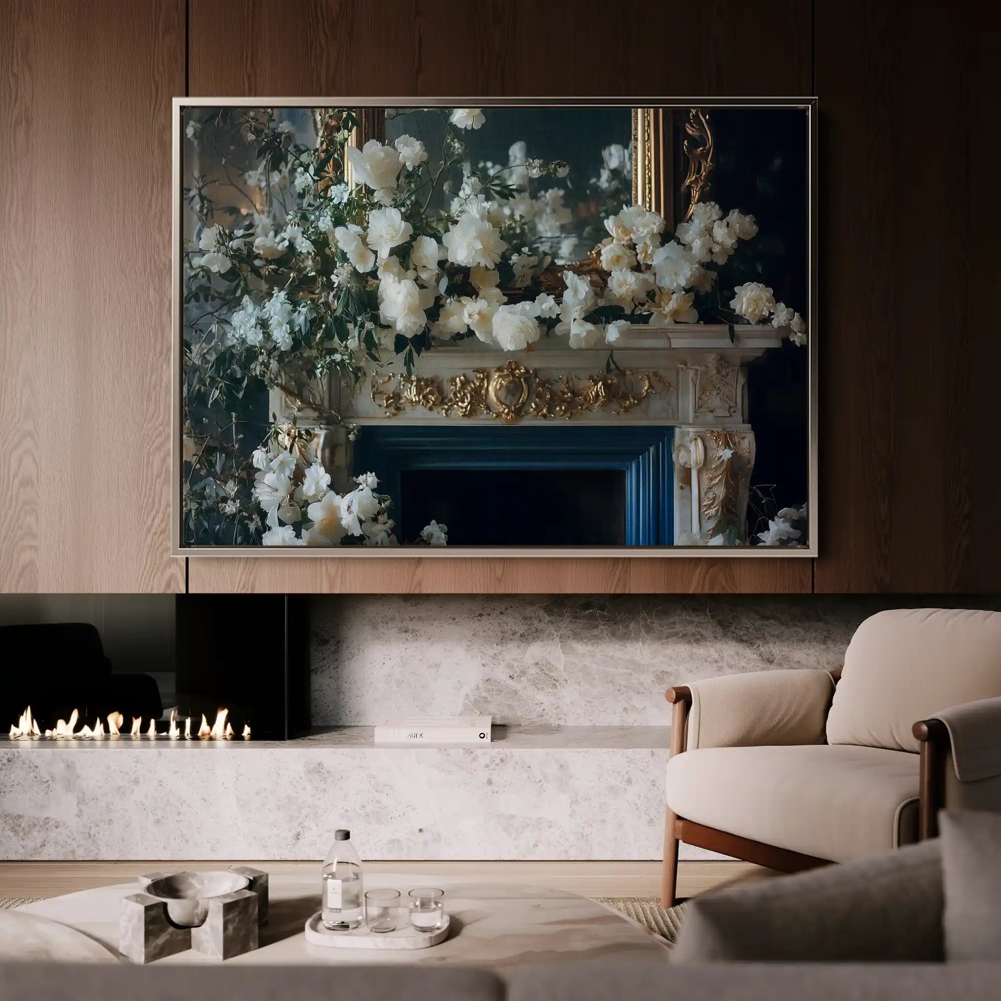 Floral Canvas Wall Art WAD1005-F 90 x 60 cm / Stretched on hidden frame