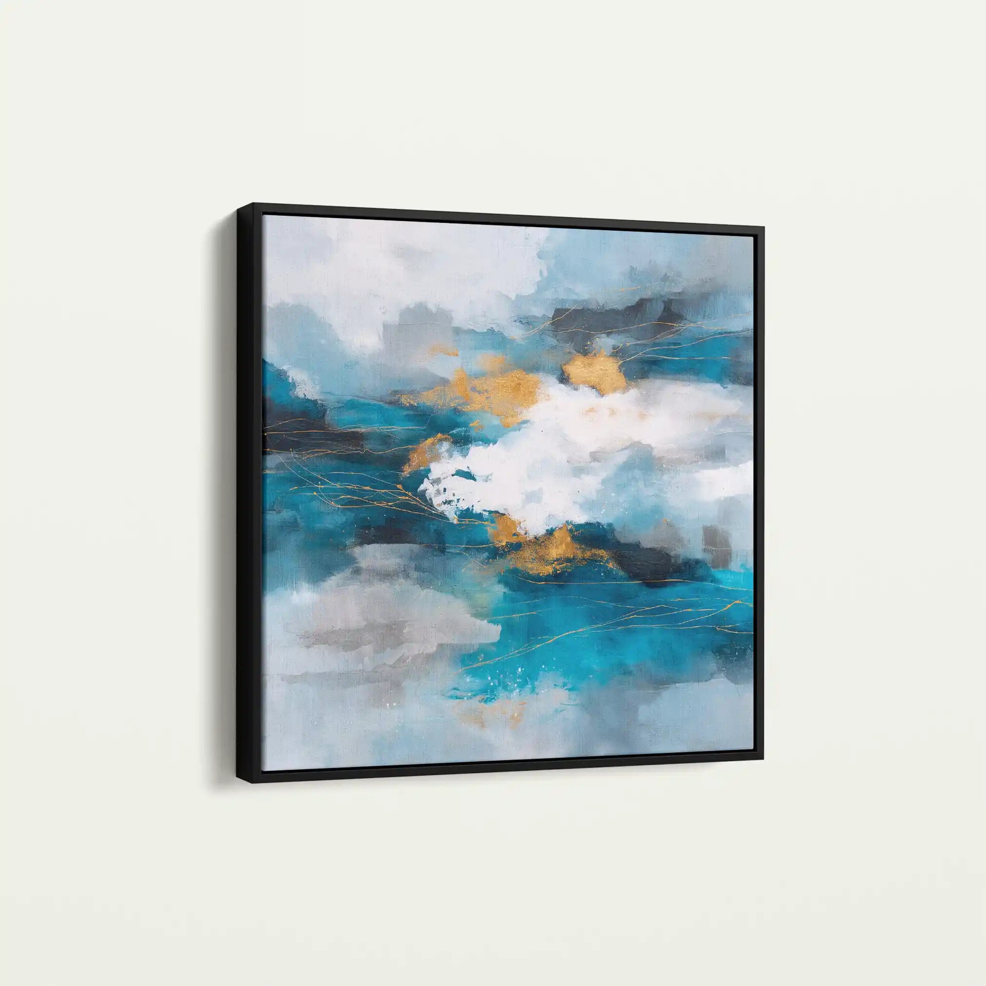 Abstract Canvas Wall Art WAD1008-A 80 x 80 cm / Stretched on hidden frame