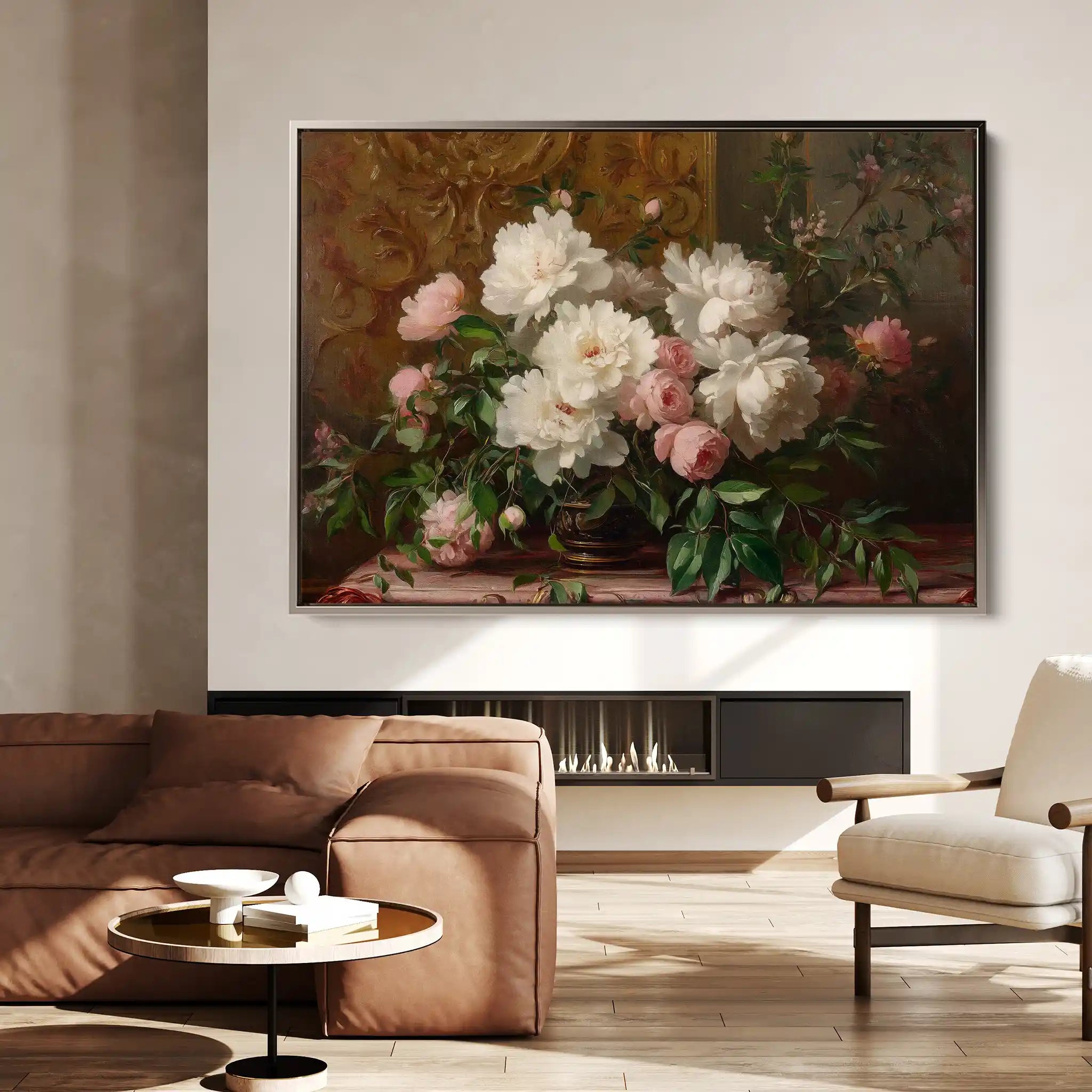 Floral Canvas Wall Art WAD1008-F 90 x 60 cm / Stretched on hidden frame
