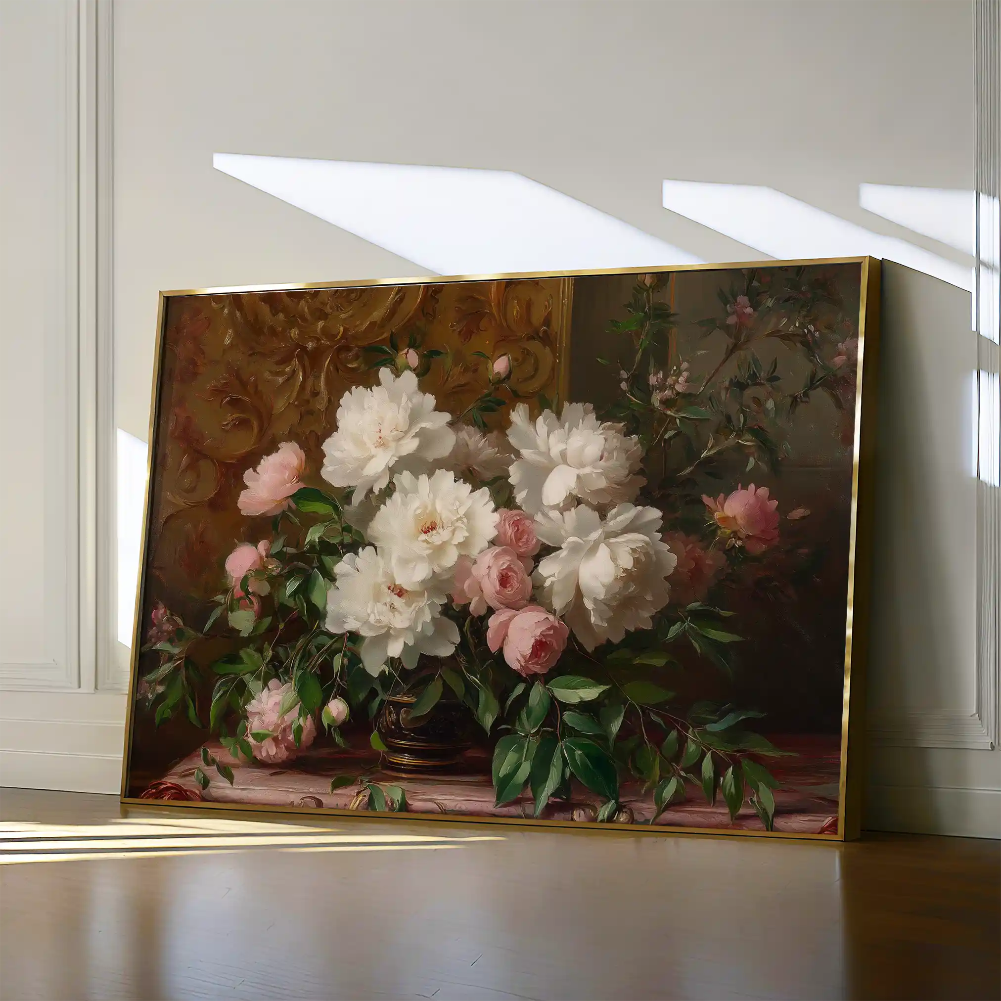 Floral Canvas Wall Art WAD1008-F 90 x 60 cm / Stretched on hidden frame