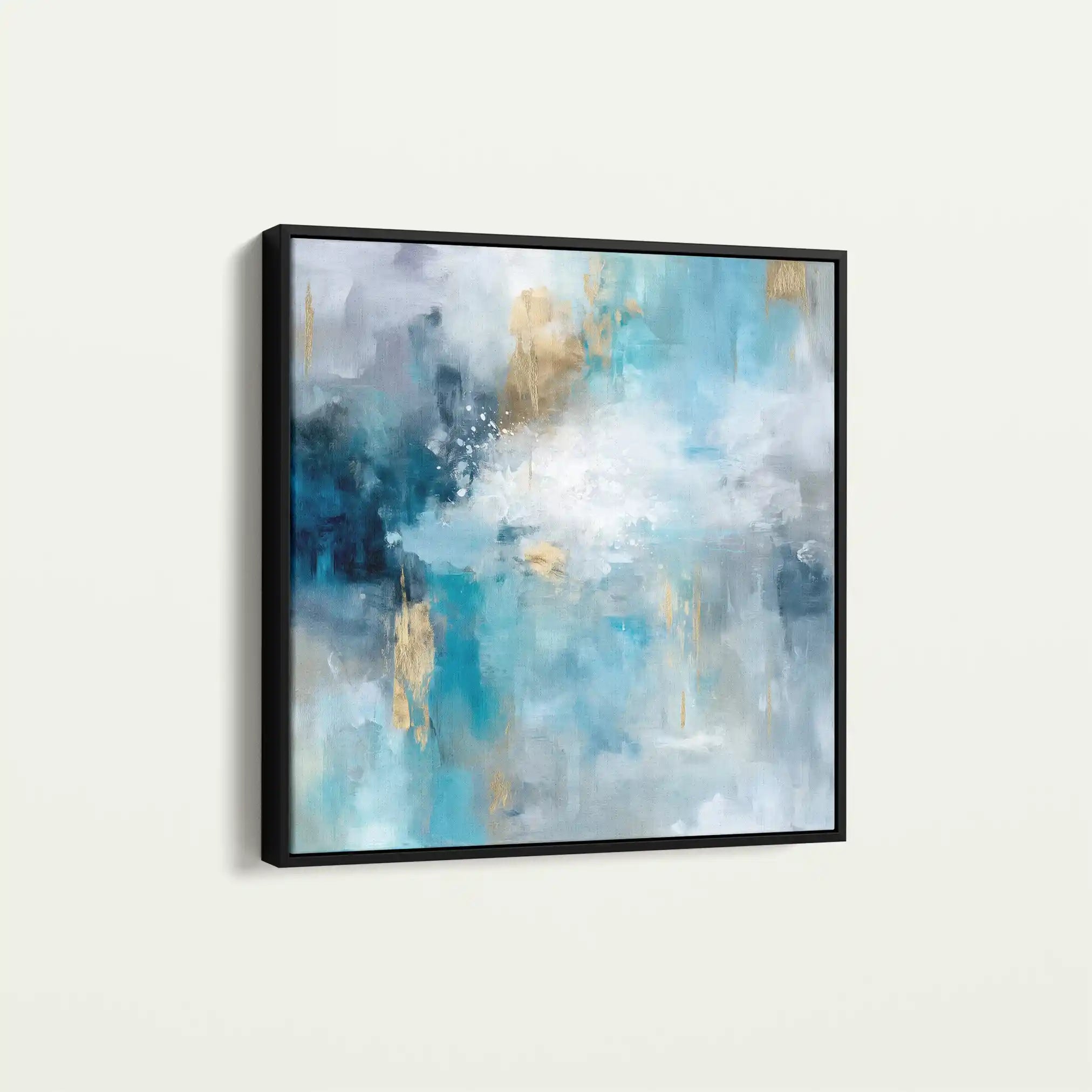 Abstract Canvas Wall Art WAD1009-A 80 x 80 cm / Stretched on hidden frame