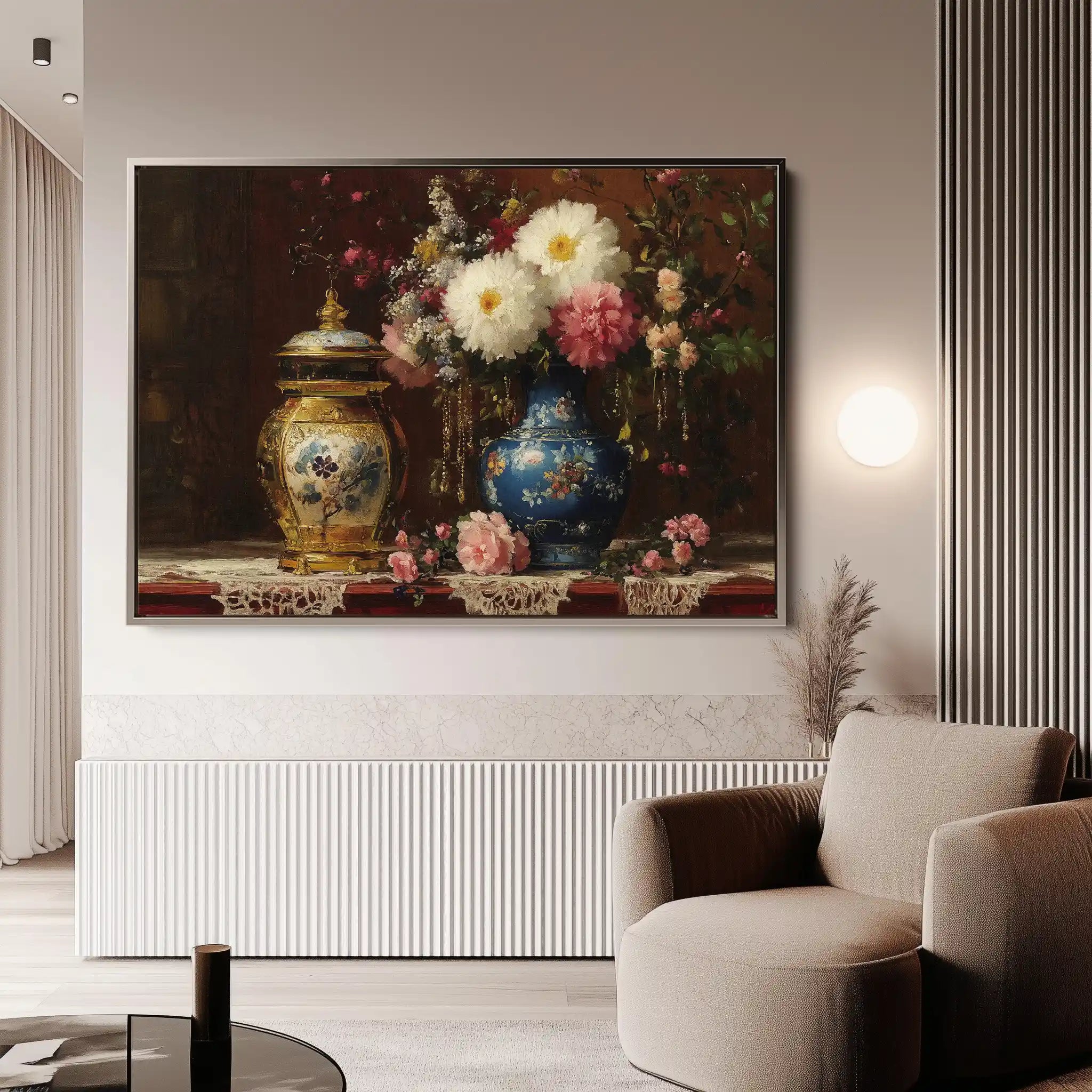 Floral Canvas Wall Art WAD1009-F 90 x 60 cm / Stretched on hidden frame