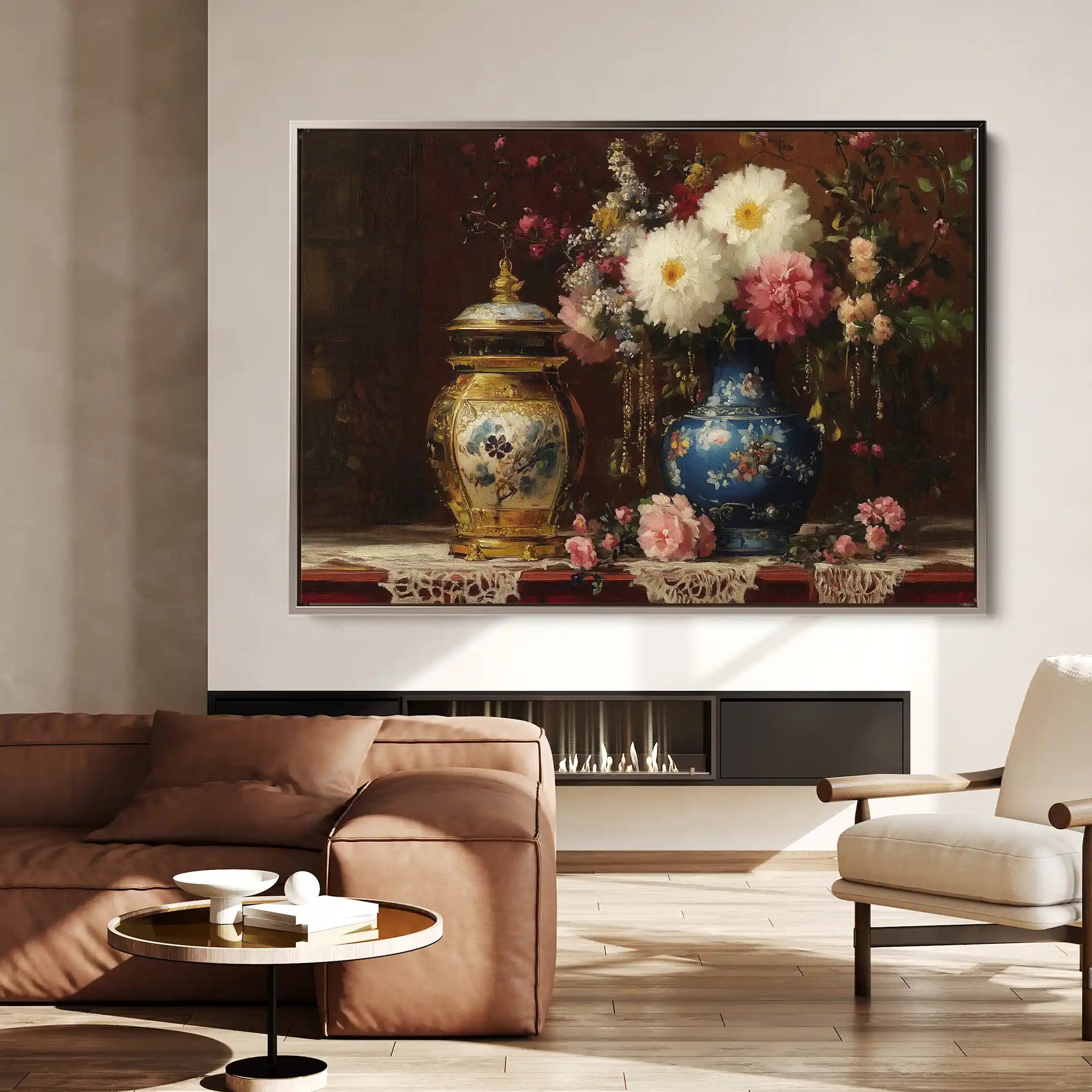 Floral Canvas Wall Art WAD1009-F 90 x 60 cm / Stretched on hidden frame