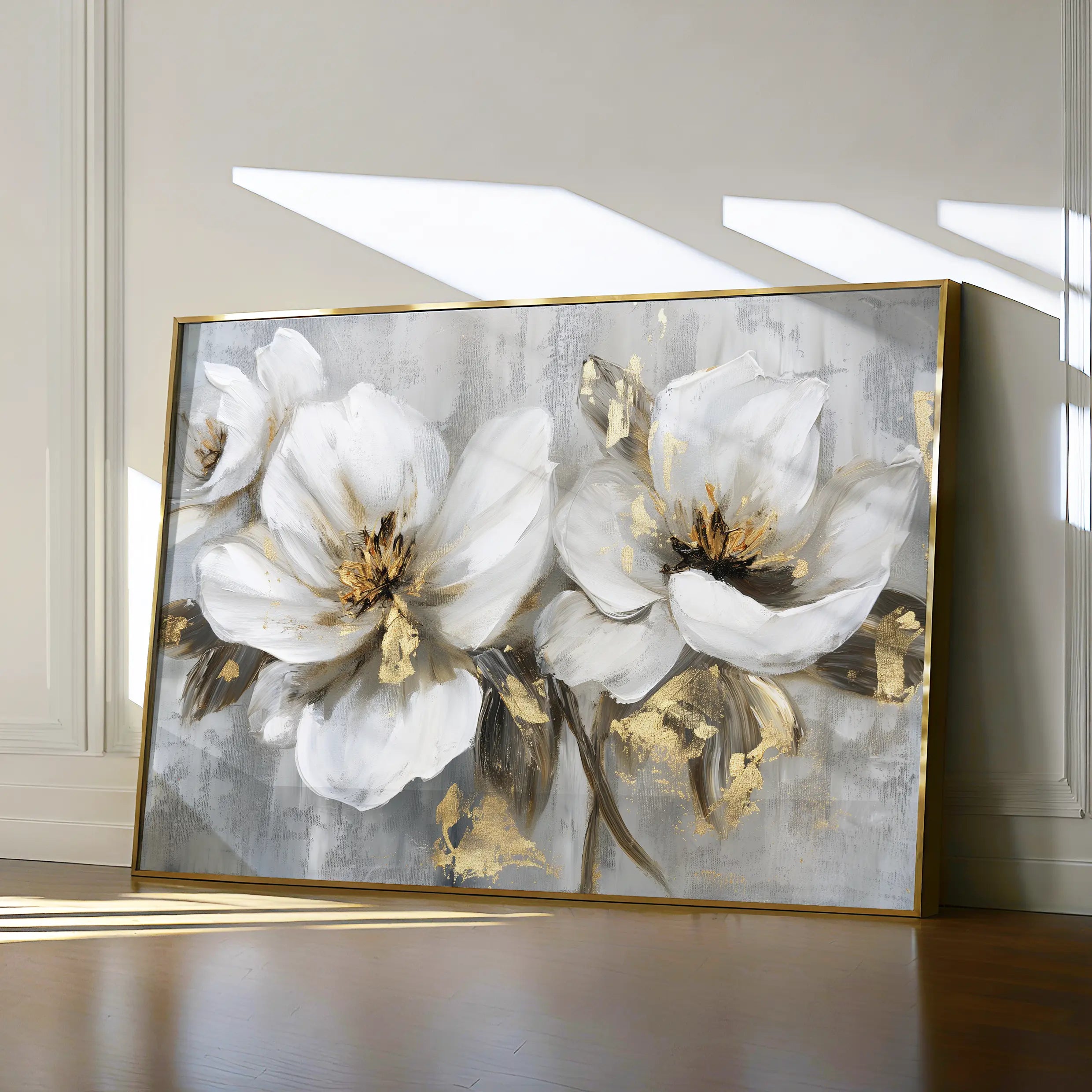 Floral Canvas Wall Art WAD101-F 90 x 60 cm / Stretched on hidden frame